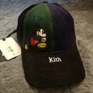 Disney Split Corduroy Mickey Cap Navy 
